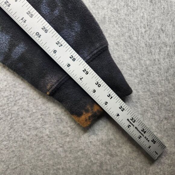 Volcom Sweater Mens M Black Bleached Tie Dye V Scient Fleece Ski Snowboarding - Picture 12 of 15